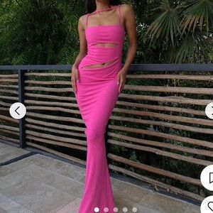 Camila Coelho Pink Maxi Dress
